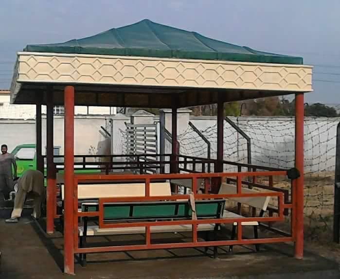 Canopy and shed structure by Al Razzaq Grill Works