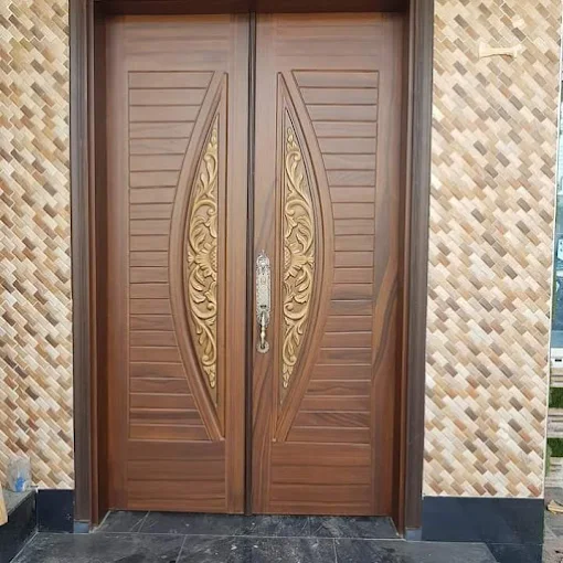 Decorative double door project by Al Razzaq Grill Works